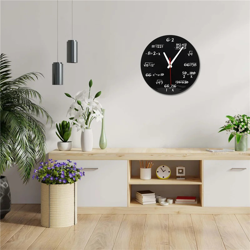 Math Equations Wall Clock