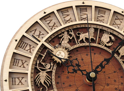 Constellations Wooden Wall Clock