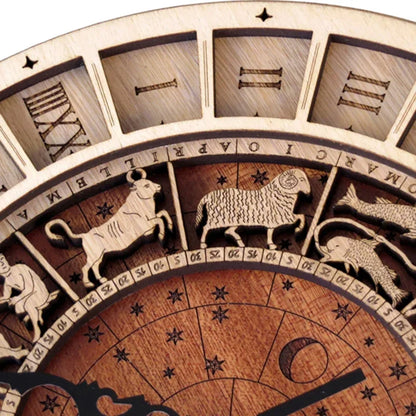 Constellations Wooden Wall Clock