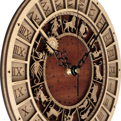 Constellations Wooden Wall Clock