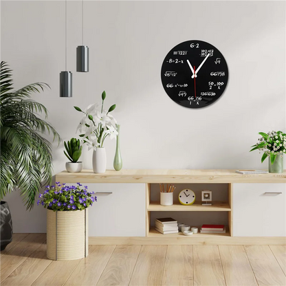 Math Equations Wall Clock