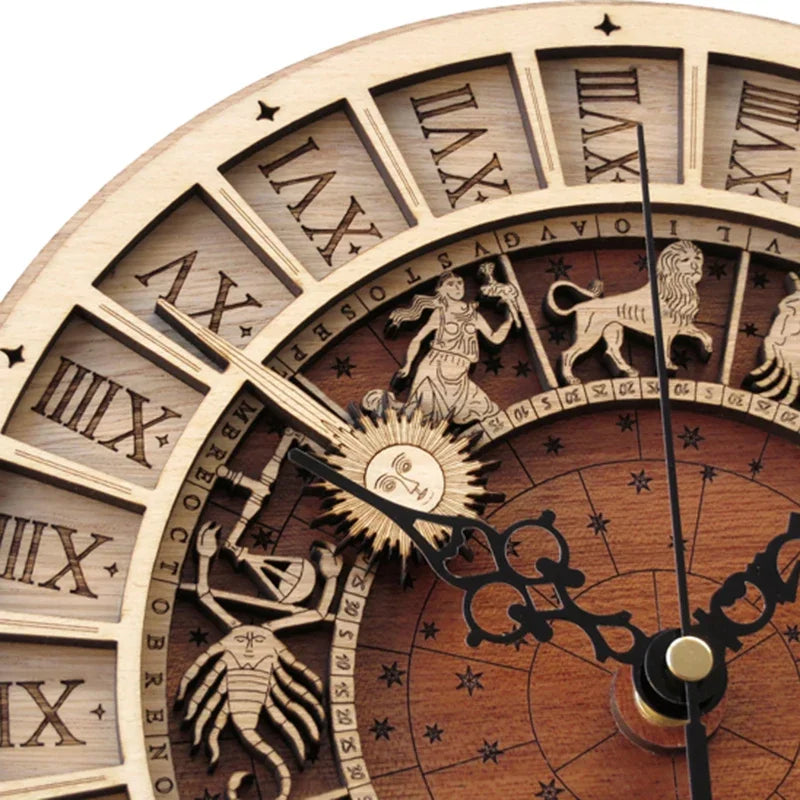 Constellations Wooden Wall Clock