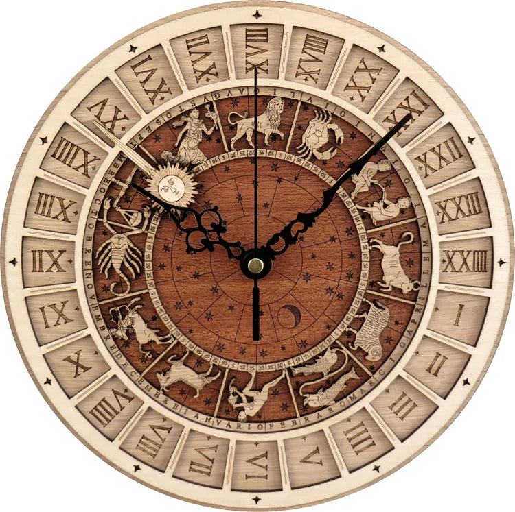 Constellations Wooden Wall Clock