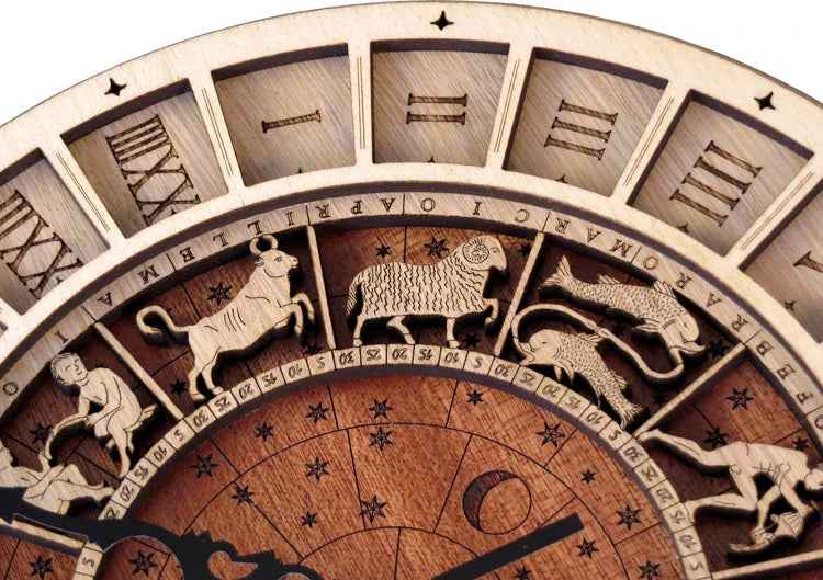 Constellations Wooden Wall Clock