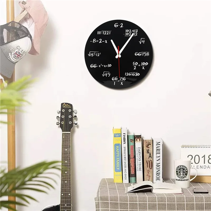 Math Equations Wall Clock