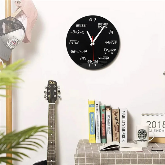 Math Equations Wall Clock