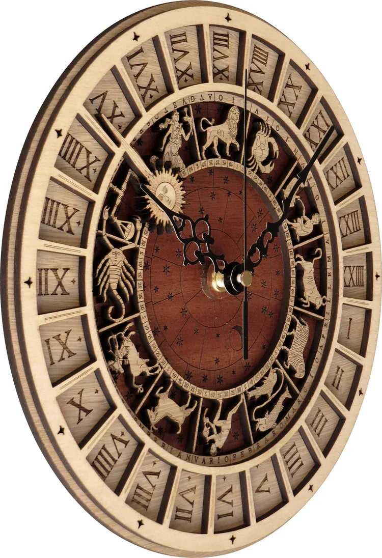 Constellations Wooden Wall Clock