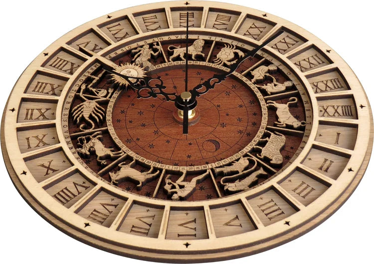 Constellations Wooden Wall Clock