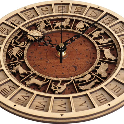 Constellations Wooden Wall Clock