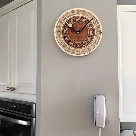 Constellations Wooden Wall Clock